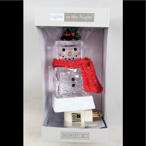 Other - Snowman Shimmer Night Light NIB